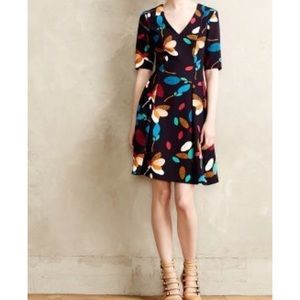 Anthropologie flare dress